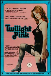 7h0431 LOT OF 11 FORMERLY TRI-FOLDED SINGLE-SIDED 27X41 TWILIGHT PINK ONE-SHEETS 1981 sexy!