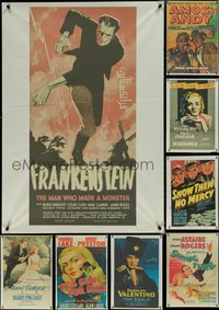 7h0079 LOT OF 9 UNFOLDED EGYPTIAN R2010S POSTERS R2010s all with classic movie poster images!