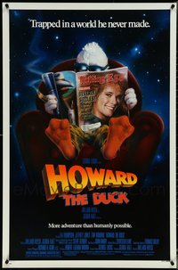 7h0554 LOT OF 6 UNFOLDED SINGLE-SIDED 27X41 HOWARD THE DUCK ONE-SHEETS 1986 from George Lucas!