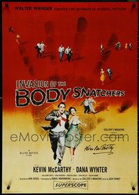 7h0138 LOT OF 3 UNFOLDED KEVIN MCCARTHY SIGNED INVASION OF THE BODY SNATCHERS ENGLISH COMMERCIAL POSTER 1996