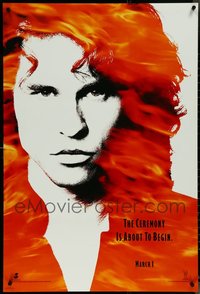 7h0362 LOT OF 15 UNFOLDED SINGLE-SIDED DOORS TEASER ONE-SHEETS 1990 Val Kilmer as Jim Morrison!