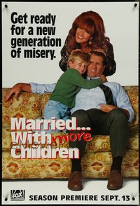 7h0064 LOT OF 25 UNFOLDED SINGLE-SIDED 27X40 MARRIED WITH CHILDREN TV POSTERS 1990s O'Neill, Sagal