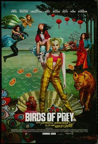 7h0616 LOT OF 5 UNFOLDED DOUBLE-SIDED BIRDS OF PREY INT'L ART STYLE ADVANCE ONE-SHEETS 2020 Robbie