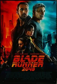 7h0664 LOT OF 4 UNFOLDED DOUBLE-SIDED BLADE RUNNER 2049 INT'L ADVANCE ONE-SHEETS 2017 Ford, Gosling