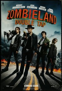 7h0561 LOT OF 6 UNFOLDED DOUBLE-SIDED 27X40 ZOMBIELAND: DOUBLE TAP INTERNATIONAL TEASER ONE-SHEETS 2019