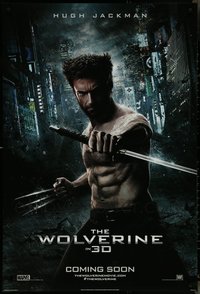 7h0667 LOT OF 4 UNFOLDED DOUBLE-SIDED 27X40 WOLVERINE INTERNATIONAL STYLE D TEASER ONE-SHEETS 2013