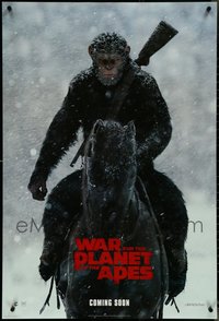 7h0669 LOT OF 4 UNFOLDED DOUBLE-SIDED 27X40 WAR FOR THE PLANET OF THE APES INTERNATIONAL STYLE A ALT TE 2017