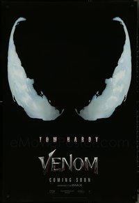 7h0670 LOT OF 4 UNFOLDED DOUBLE-SIDED 27X40 VENOM INTERNATIONAL LOGO STYLE IMAX TEASER ONE-SHEETS 2018