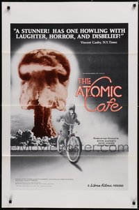 7h0648 LOT OF 5 FORMERLY TRI-FOLDED SINGLE-SIDED 27X41 ATOMIC CAFE ONE-SHEETS 1982 mushroom cloud!