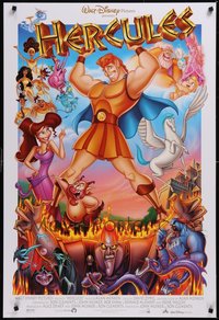 7h0634 LOT OF 5 UNFOLDED DOUBLE-SIDED 27X40 HERCULES ONE-SHEETS 1997 Disney Greek mythology!