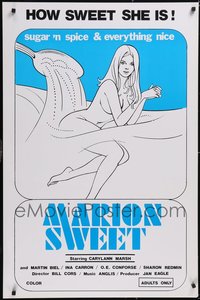 7h0504 LOT OF 8 UNFOLDED SINGLE-SIDED 27X41 MARION SWEET ONE-SHEETS 1975 sexy cooking art!