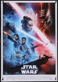 7h0175 LOT OF 9 UNFOLDED RISE OF SKYWALKER ITALIAN ONE-SHEETS 2019 Star Wars, cast montage!