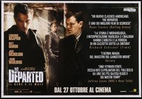 7h0177 LOT OF 9 UNFOLDED DEPARTED ITALIAN ONE-SHEETS 2006 Leonardo DiCaprio, Matt Damon, Nicholson