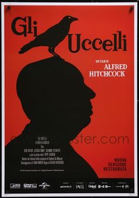 7h0173 LOT OF 10 UNFOLDED BIRDS ITALIAN R2019 ONE-SHEETS R2019 Alfred Hitchcock, different art!