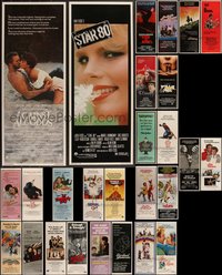 7h0810 LOT OF 27 UNFOLDED 1980S INSERTS 1980s great images from a variety of different movies!