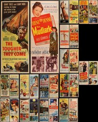 7h0809 LOT OF 28 FORMERLY FOLDED INSERTS 1950s-1970s great images from a variety of movies!