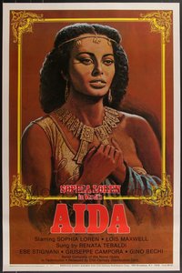 7h0281 LOT OF 22 UNFOLDED SINGLE-SIDED AIDA R1982 ONE-SHEETS R1982 Sophia Loren, Verdi's opera!