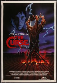 7h0559 LOT OF 6 UNFOLDED SINGLE-SIDED 27X40 CURSE ONE-SHEETS 1987 Wil Wheaton, H.P. Lovecraft!