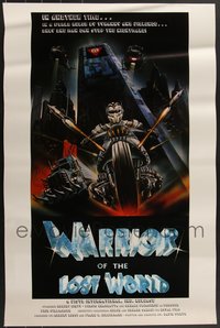 7h0333 LOT OF 18 UNFOLDED SINGLE-SIDED 24X37 WARRIOR OF THE LOST WORLD ONE-SHEETS 1985 sci-fi!