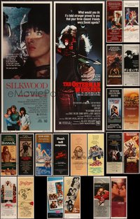 7h0807 LOT OF 28 UNFOLDED 1980S INSERTS 1980s great images from a variety of movies!