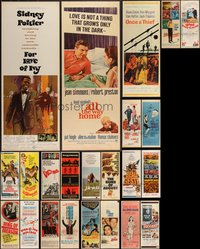 7h0812 LOT OF 27 MOSTLY UNFOLDED 1960S INSERTS 1960s great images from a variety of movies!