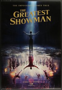 7h0612 LOT OF 5 UNFOLDED DOUBLE-SIDED GREATEST SHOWMAN INT'L STYLE A TEASER ONE-SHEETS 2017 Jackman