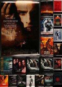 7h0203 LOT OF 30 MOSTLY UNFOLDED MOSTLY 27X40 HORROR/SCI-FI ONE-SHEETS 1990s-2000s cool images!