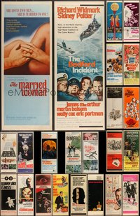 7h0818 LOT OF 25 MOSTLY UNFOLDED 1960S INSERTS 1960s great images from a variety of movies!