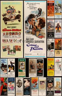 7h0823 LOT OF 23 UNFOLDED 1970S INSERTS 1970s great images from a variety of different movies!