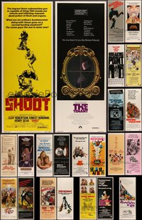 7h0811 LOT OF 27 UNFOLDED 1970S INSERTS 1970s great images from a variety of different movies!