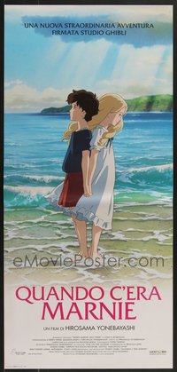 7h0873 LOT OF 17 FORMERLY FOLDED WHEN MARNIE WAS THERE ITALIAN LOCANDINAS 2014 Studio Ghibli anime