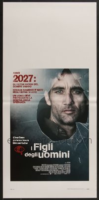 7h0922 LOT OF 8 FORMERLY FOLDED CHILDREN OF MEN ITALIAN LOCANDINAS 2006 Clive Owen sci-fi!