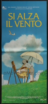 7h0891 LOT OF 11 FORMERLY FOLDED WIND RISES ITALIAN LOCANDINAS 2013 Hayao Miyazaki, Studio Ghibli