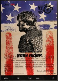 7h0172 LOT OF 11 UNFOLDED EASY RIDER R2019 ITALIAN ONE-SHEETS R2019 Peter Fonda, Dennis Hopper