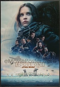 7h0168 LOT OF 11 UNFOLDED ROGUE ONE ITALIAN ONE-SHEETS 2016 Star Wars, Felicity Jones & cast!