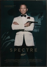 7h0186 LOT OF 5 UNFOLDED SPECTRE ITALIAN ONE-SHEETS 2015 Dnaiel Craig as James Bond over villain!