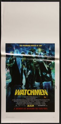 7h0932 LOT OF 6 FORMERLY FOLDED WATCHMEN ADVANCE ITALIAN LOCANDINAS 2009 Zack Snyder, DC Comics!