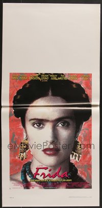 7h0890 LOT OF 12 FORMERLY FOLDED FRIDA ITALIAN LOCANDINAS 2002 Salma Hayek as painter Kahlo!