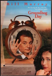 7h0306 LOT OF 20 UNFOLDED SINGLE-SIDED 27X40 GROUNDHOG DAY ONE-SHEETS 1993 Bill Murray, Ramis