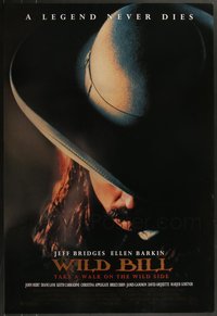 7h0492 LOT OF 8 UNFOLDED SINGLE-SIDED WILD BILL ONE-SHEETS 1995 Jeff Bridges as legendary Hickok!