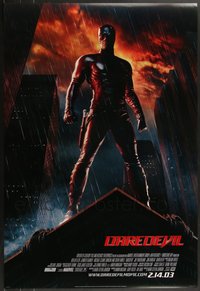 7h0481 LOT OF 9 UNFOLDED DOUBLE-SIDED DAREDEVIL STYLE A ADVANCE ONE-SHEETS 2003 Ben Affleck, Marvel