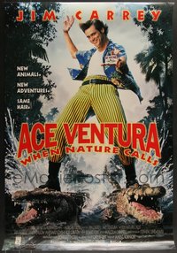 7h0441 LOT OF 10 UNFOLDED SINGLE-SIDED ACE VENTURA WHEN NATURE CALLS ONE-SHEETS 1995 Jim Carrey!