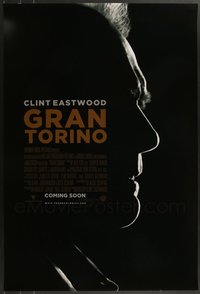 7h0508 LOT OF 8 UNFOLDED DOUBLE-SIDED GRAN TORINO ADVANCE ONE-SHEETS 2008 Clint Eastwood!