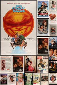 7h0207 LOT OF 28 UNFOLDED & FORMERLY FOLDED DOUBLE-SIDED & SINGLE-SIDED ROMANTIC COMEDY ONE-SHEETS 1950s-1990s