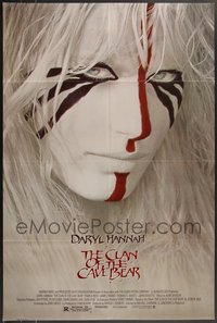 7h0723 LOT OF 3 FORMERLY FOLDED SINGLE-SIDED CLAN OF THE CAVE BEAR ONE-SHEETS 1986 Daryl Hannah!