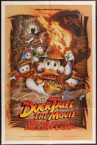 7h0491 LOT OF 9 FORMERLY FOLDED DOUBLE-SIDED 27X41 DUCKTALES: THE MOVIE ONE-SHEETS 1990 Disney!