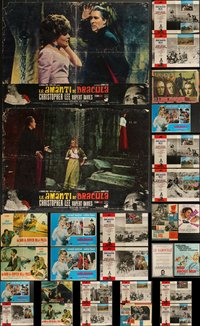 7h0726 LOT OF 32 FORMERLY FOLDED MISCELLANEOUS NON-US POSTERS 1960s-1970s cool movie images!