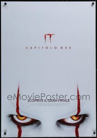 7h0164 LOT OF 16 UNFOLDED IT CHAPTER TWO ITALIAN ONE-SHEETS 2019 Stephen King, creepy clown eyes!