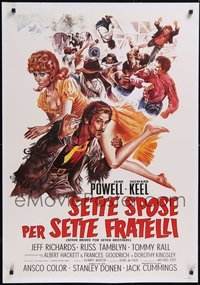 7h0121 LOT OF 20 UNFOLDED SEVEN BRIDES FOR SEVEN BROTHERS ITALIAN COMMERCIAL POSTERS 1990s classic!