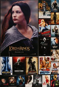 7h0215 LOT OF 26 UNFOLDED MOSTLY DOUBLE-SIDED 27X40 ONE-SHEETS 1990s-2010s cool movie images!